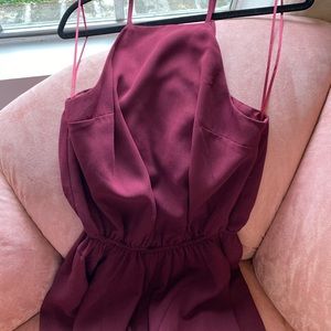 Maroon Romper